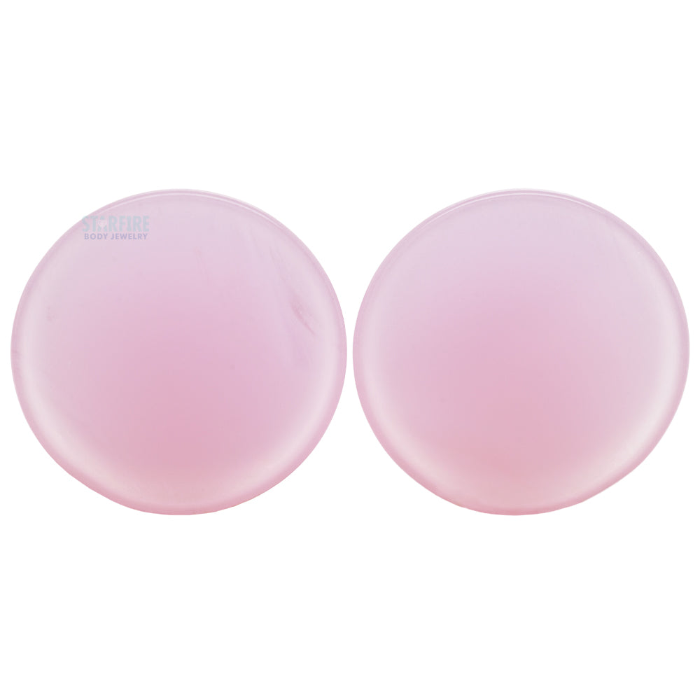 Mayan Style Stone Plugs - Lilac Quartz