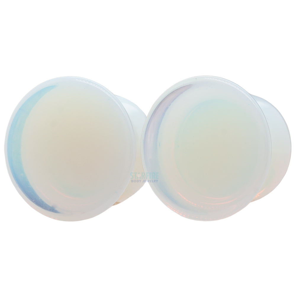 Mayan Style Stone Plugs - Opalite