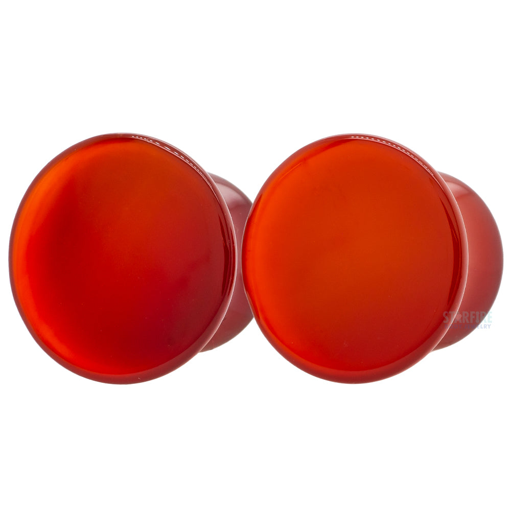 Mayan Style Stone Plugs - Thunder Egg Agate