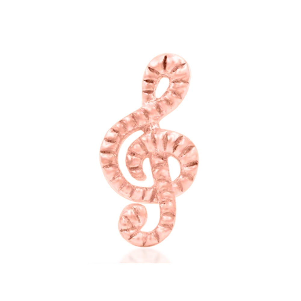 threadless: Treble Clef End in Gold