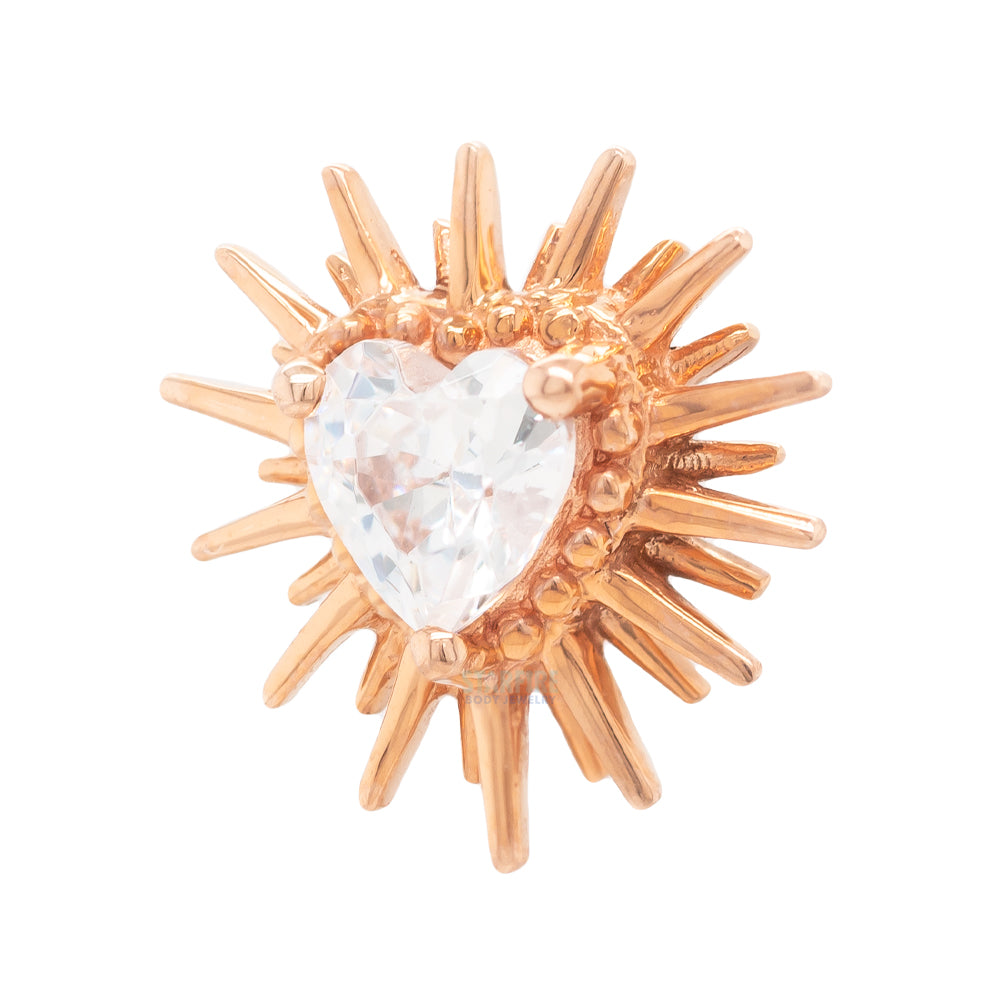threadless: "Heartbreak" End in Gold with CZ