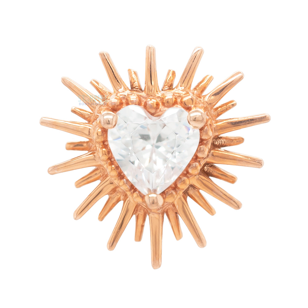 threadless: "Heartbreak" End in Gold with CZ