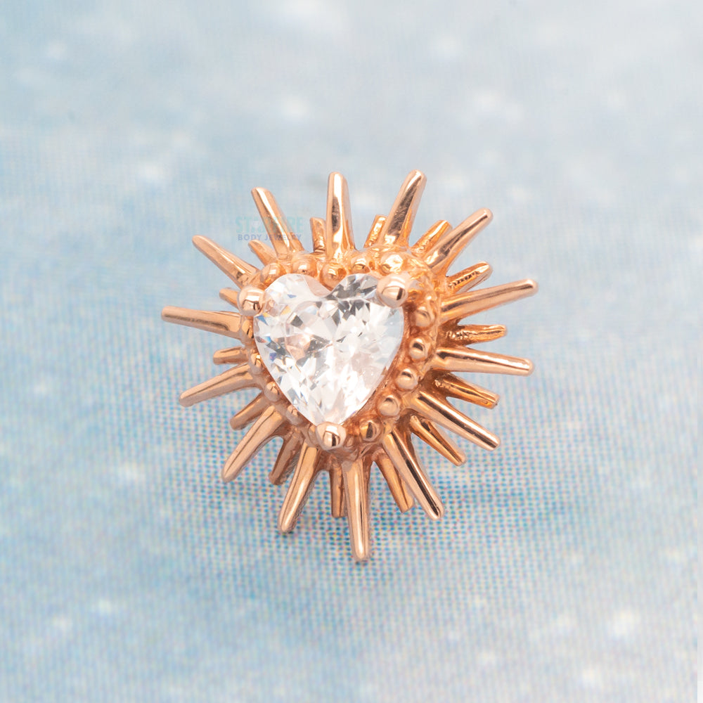 threadless: "Heartbreak" End in Gold with CZ