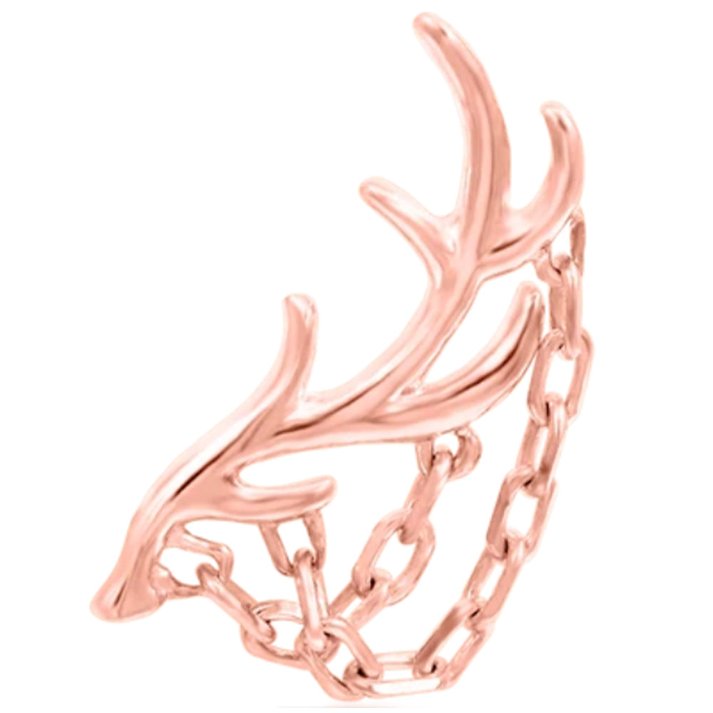 threadless: Chained Antler End in Gold