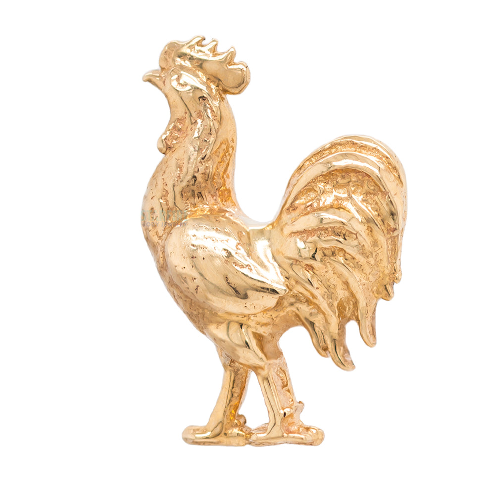 threadless: Rooster Pin in Gold