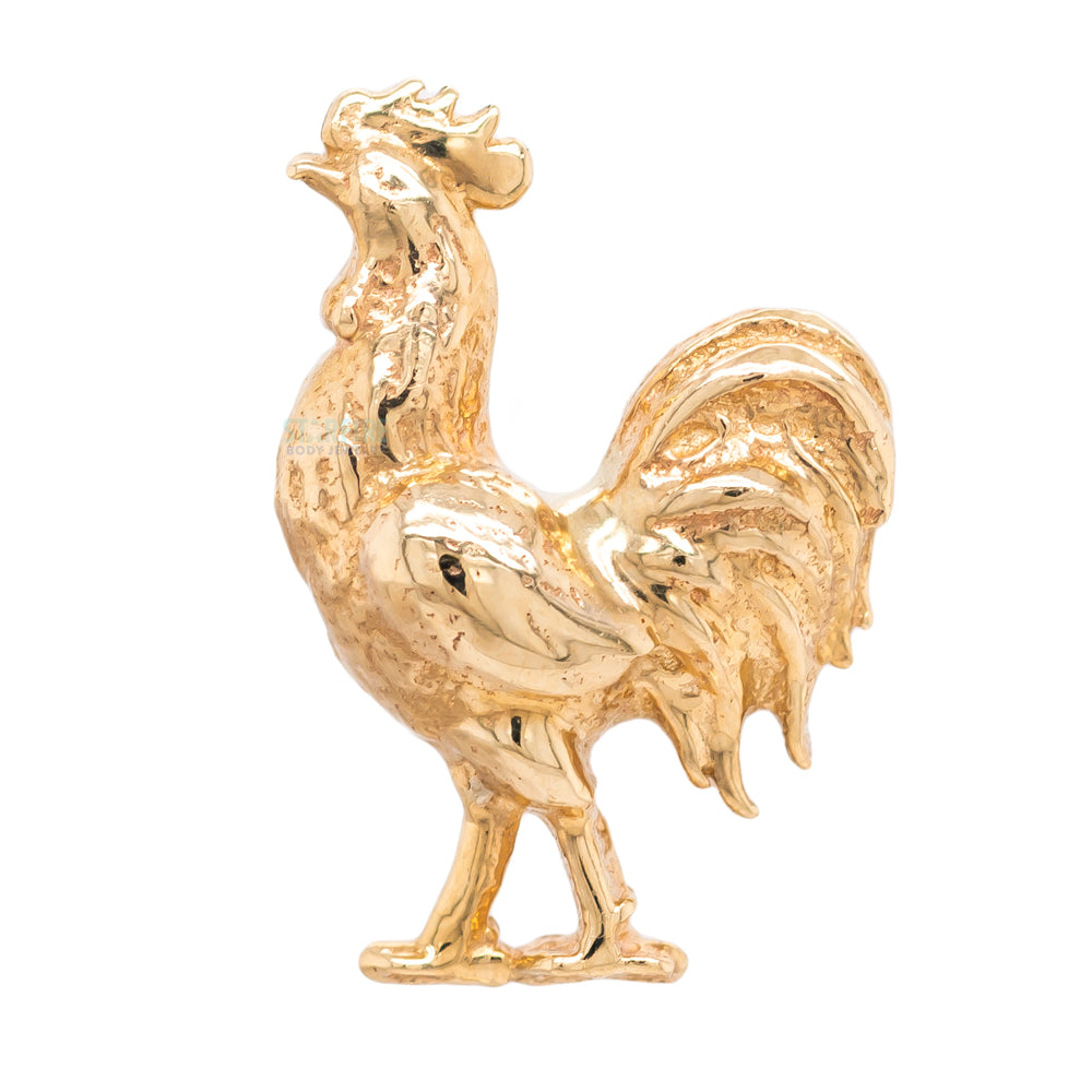 threadless: Rooster Pin in Gold