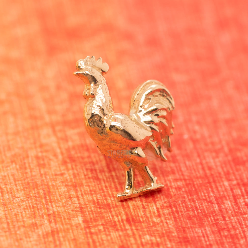 threadless: Rooster Pin in Gold