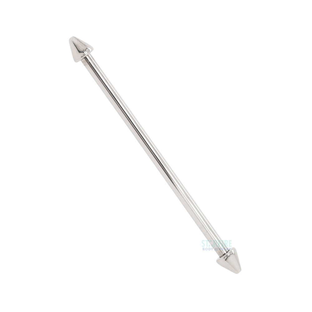 Stainless Steel Spike Industrial Barbell