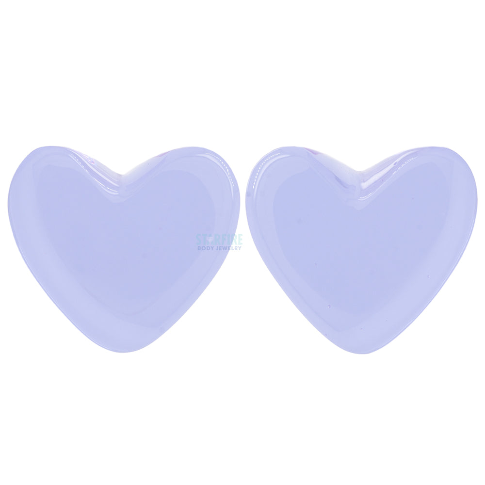 'Valentine's' Collection Heart Glass Plugs