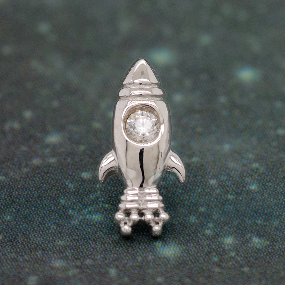 threadless: "Blast Off" End in Gold with CZ