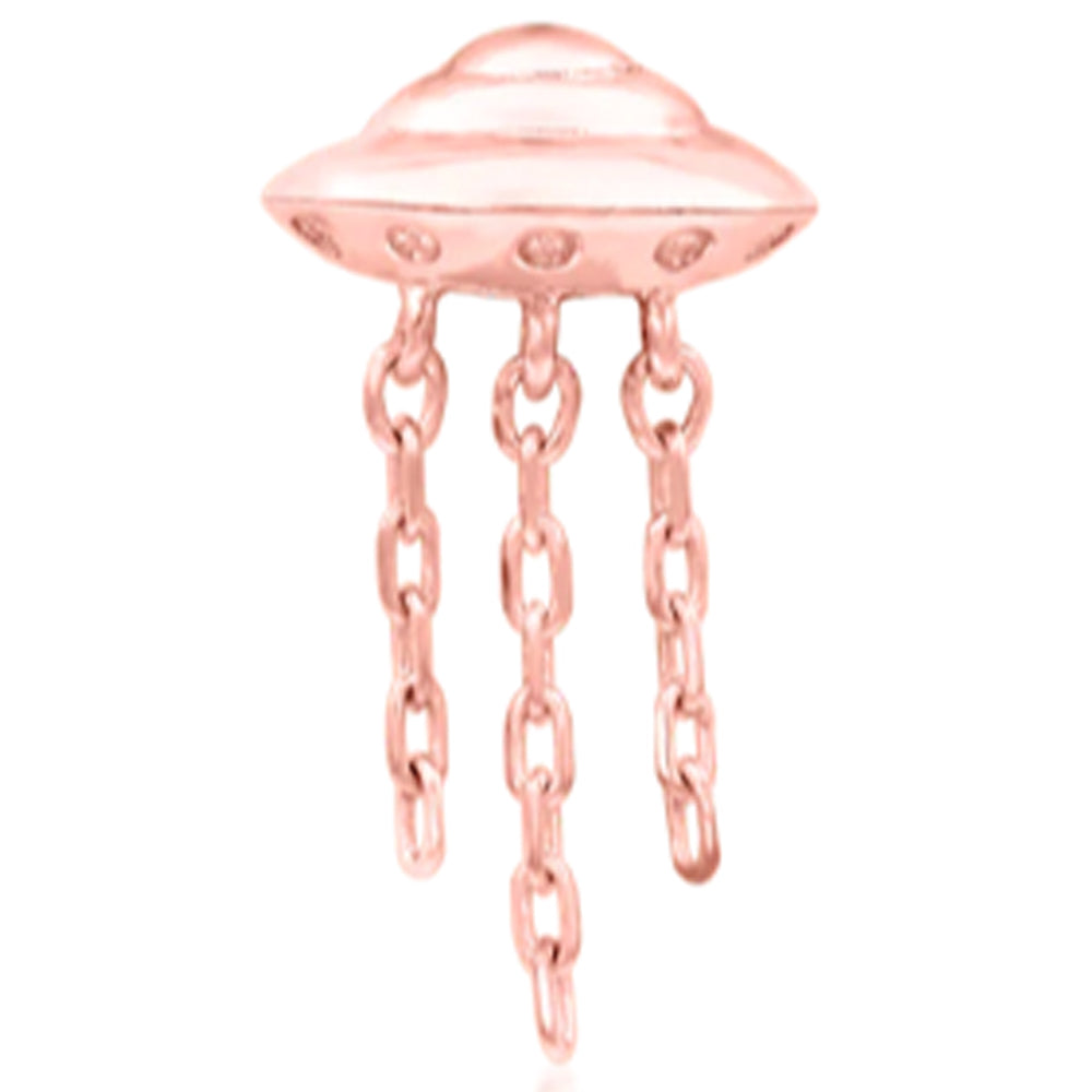 threadless: "Beam Me Up" End with Chains in Gold