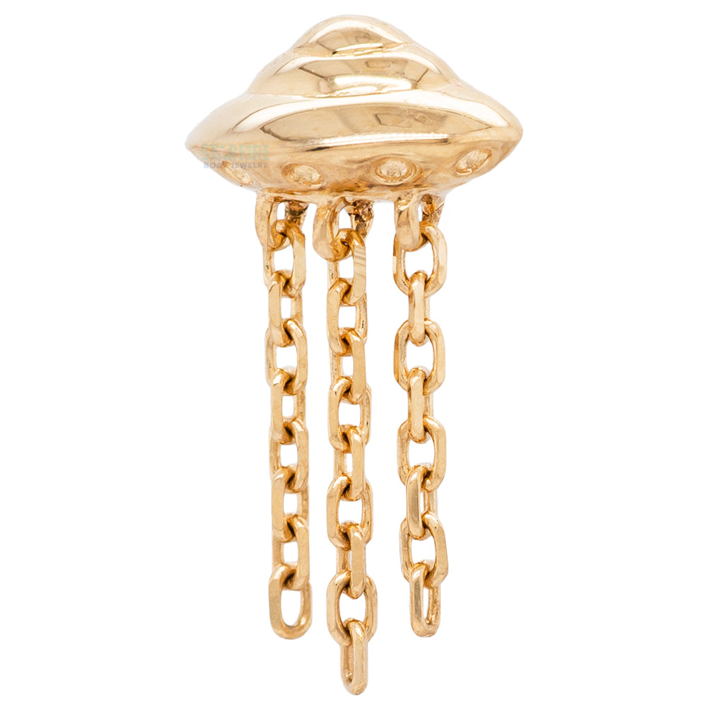 threadless: "Beam Me Up" End with Chains in Gold