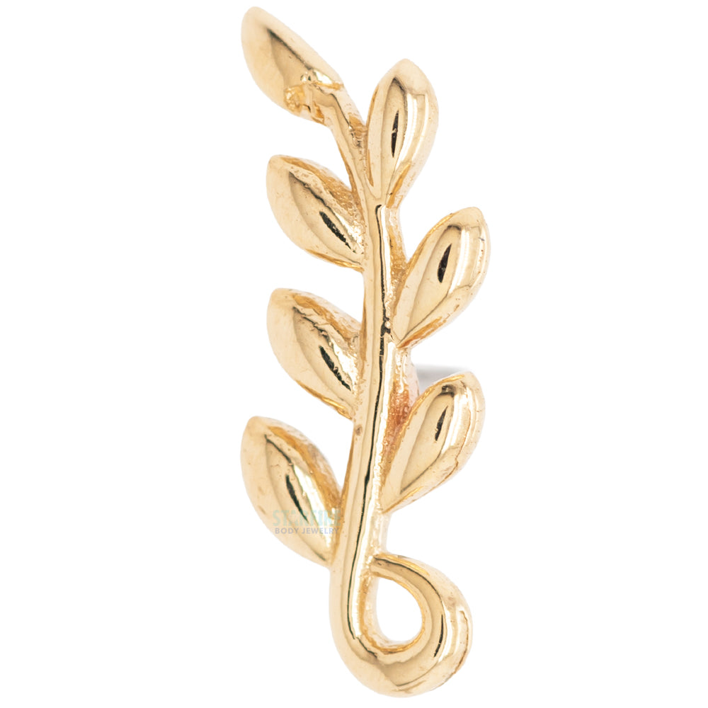 threadless: "Tendril" Pin in Gold
