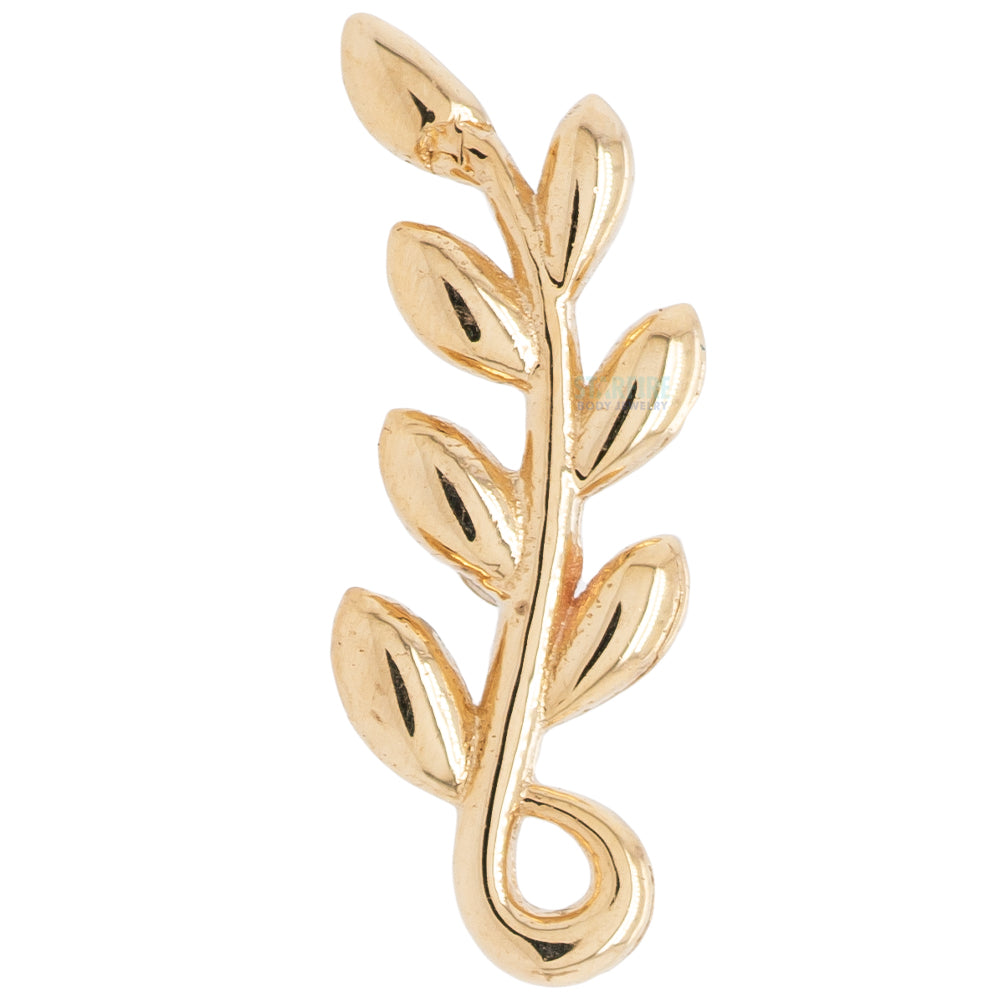 threadless: "Tendril" Pin in Gold