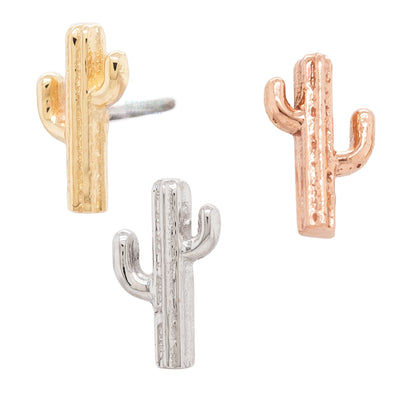 threadless: Cactus Pin in Gold