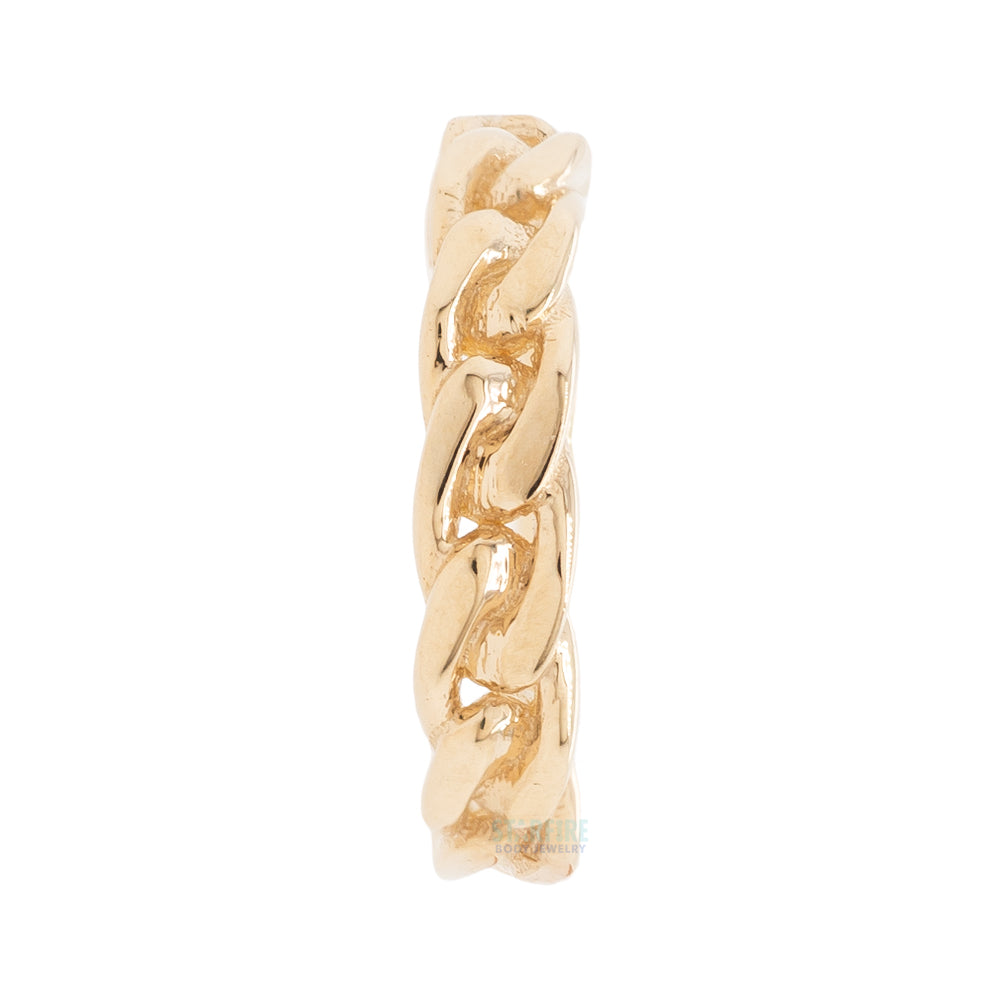 "Downtown" Continuous Ring in Gold