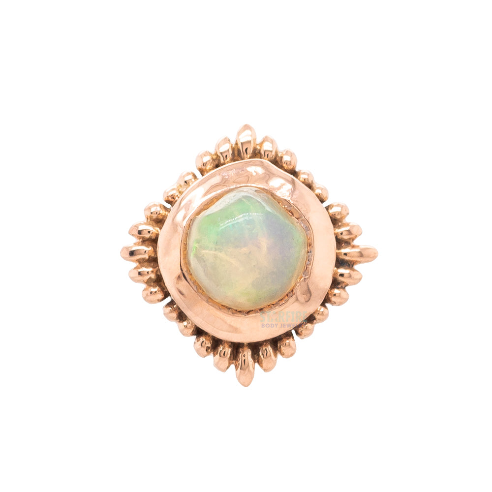 threadless: "Plume" Pin in Gold with Gemstone
