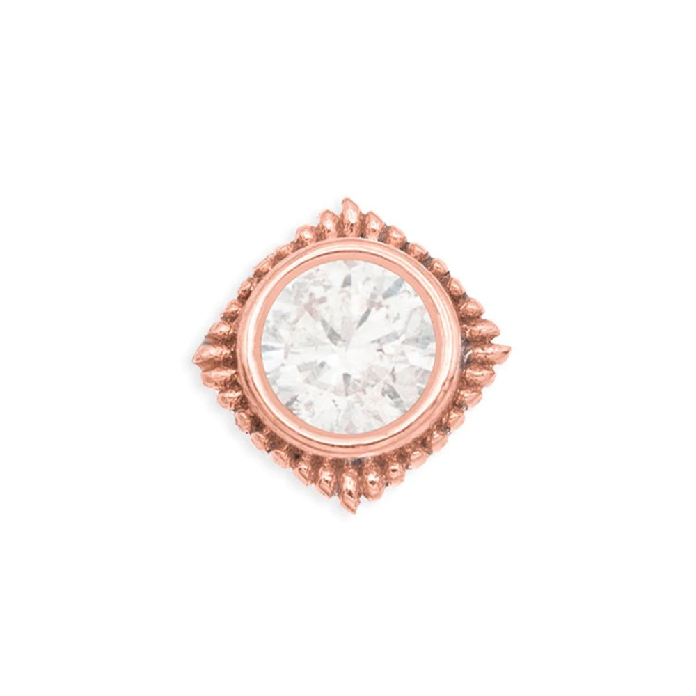 threadless: "Plume" Pin in Gold with Gemstone