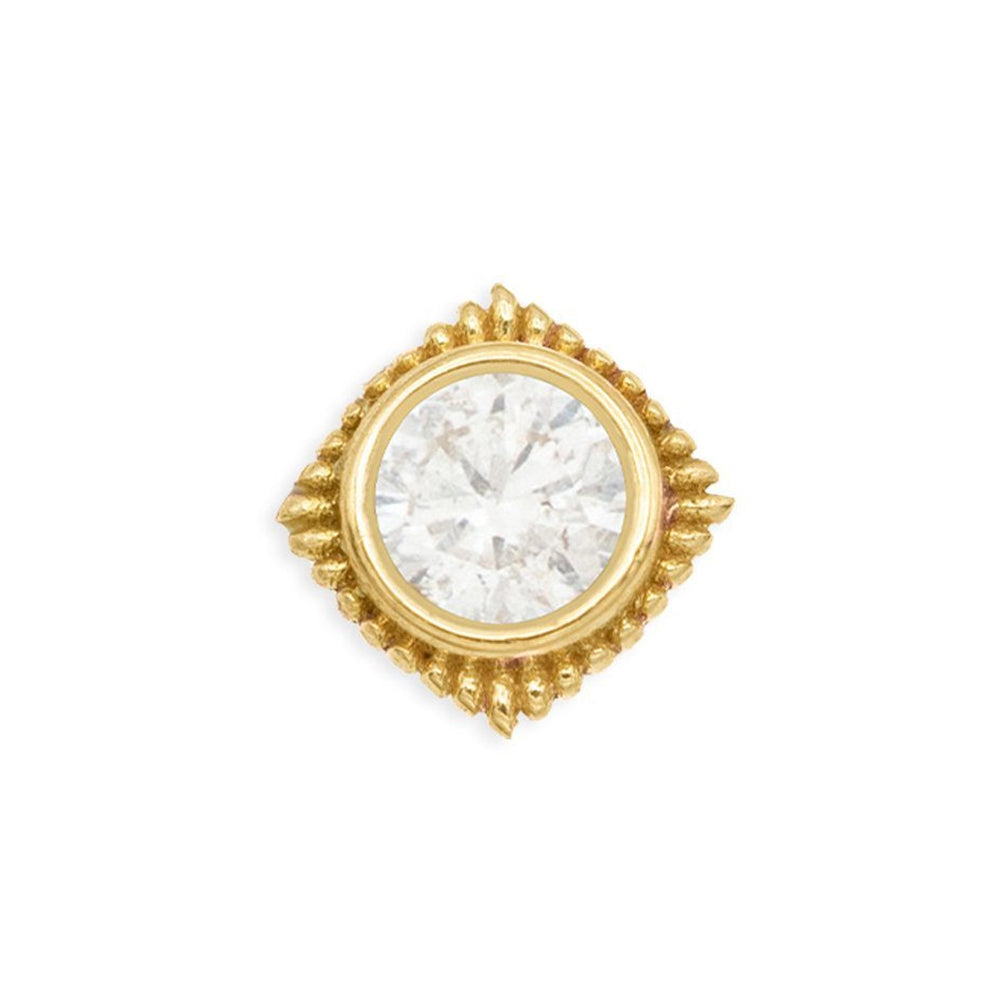 threadless: "Plume" Pin in Gold with Gemstone
