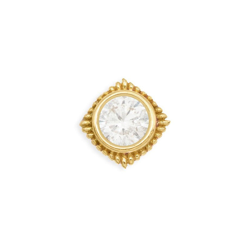 threadless: "Plume" Pin in Gold with Gemstone