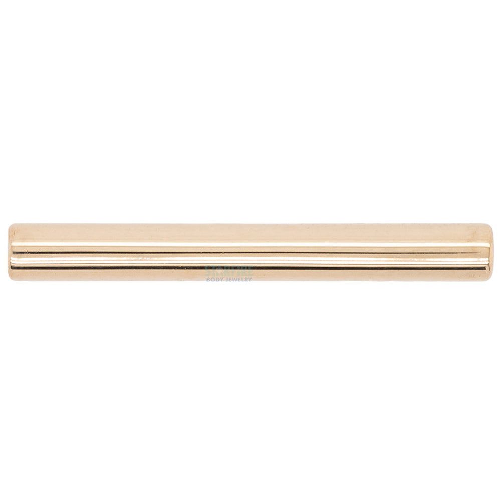 threadless: Gold Straight Barbell Shaft
