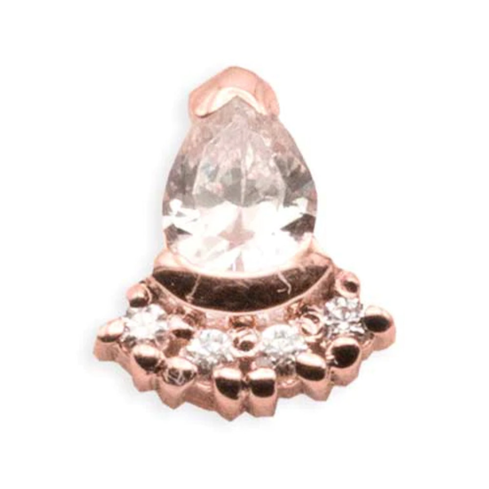 threadless: "Chateau" Pin in Gold with Gemstones