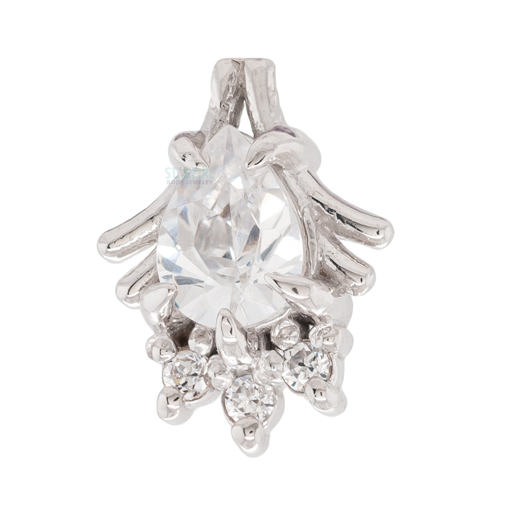 threadless: "Rosemary" Pin in Gold with Gemstones