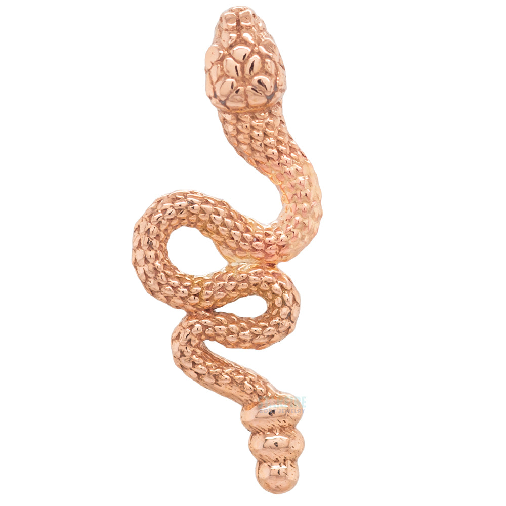 threadless: "Slither Snake" Pin in Gold