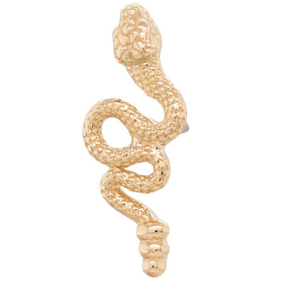 threadless: "Slither Snake" Pin in Gold