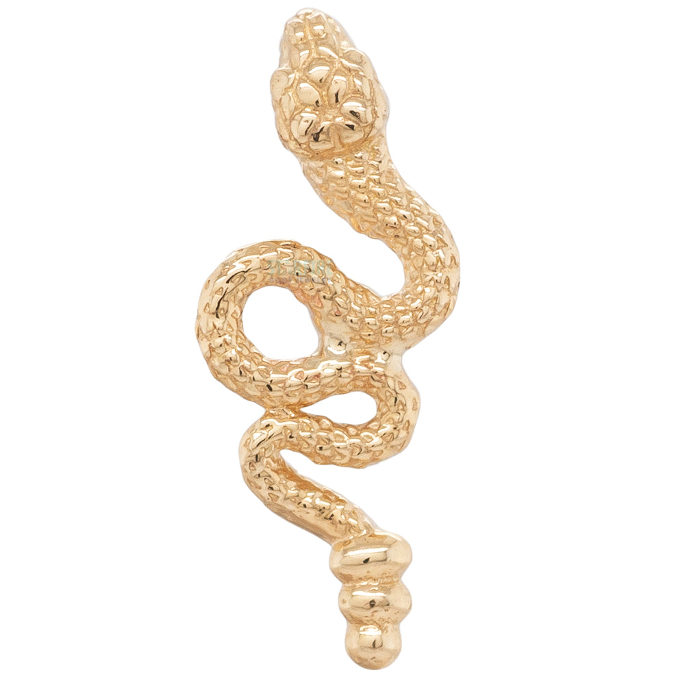 threadless: "Slither Snake" Pin in Gold