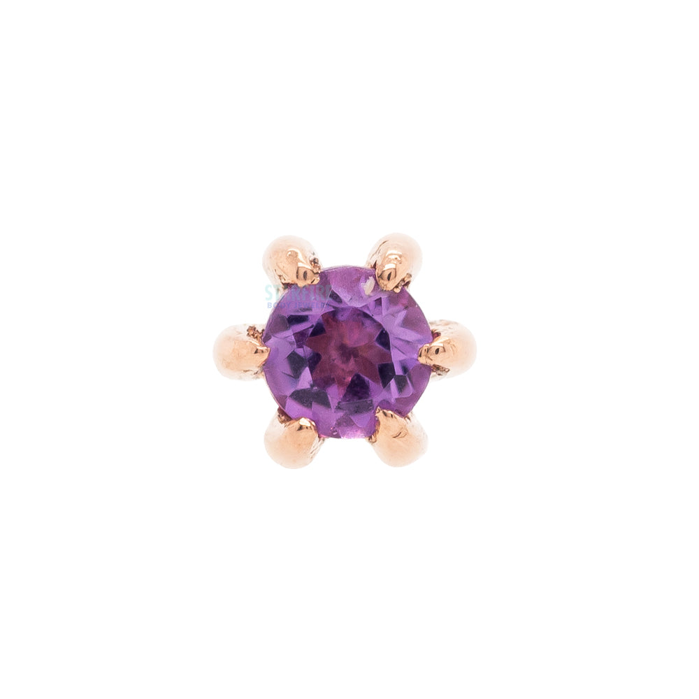 threadless: Solitaire Prong Pin in Gold with Gemstone