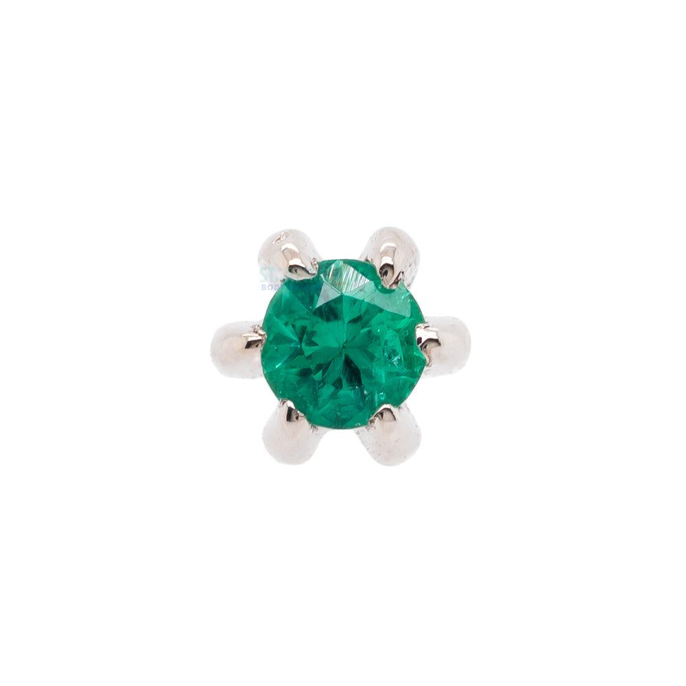 threadless: Solitaire Prong Pin in Gold with Gemstone
