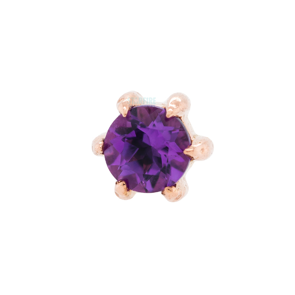 threadless: Solitaire Prong Pin in Gold with Gemstone