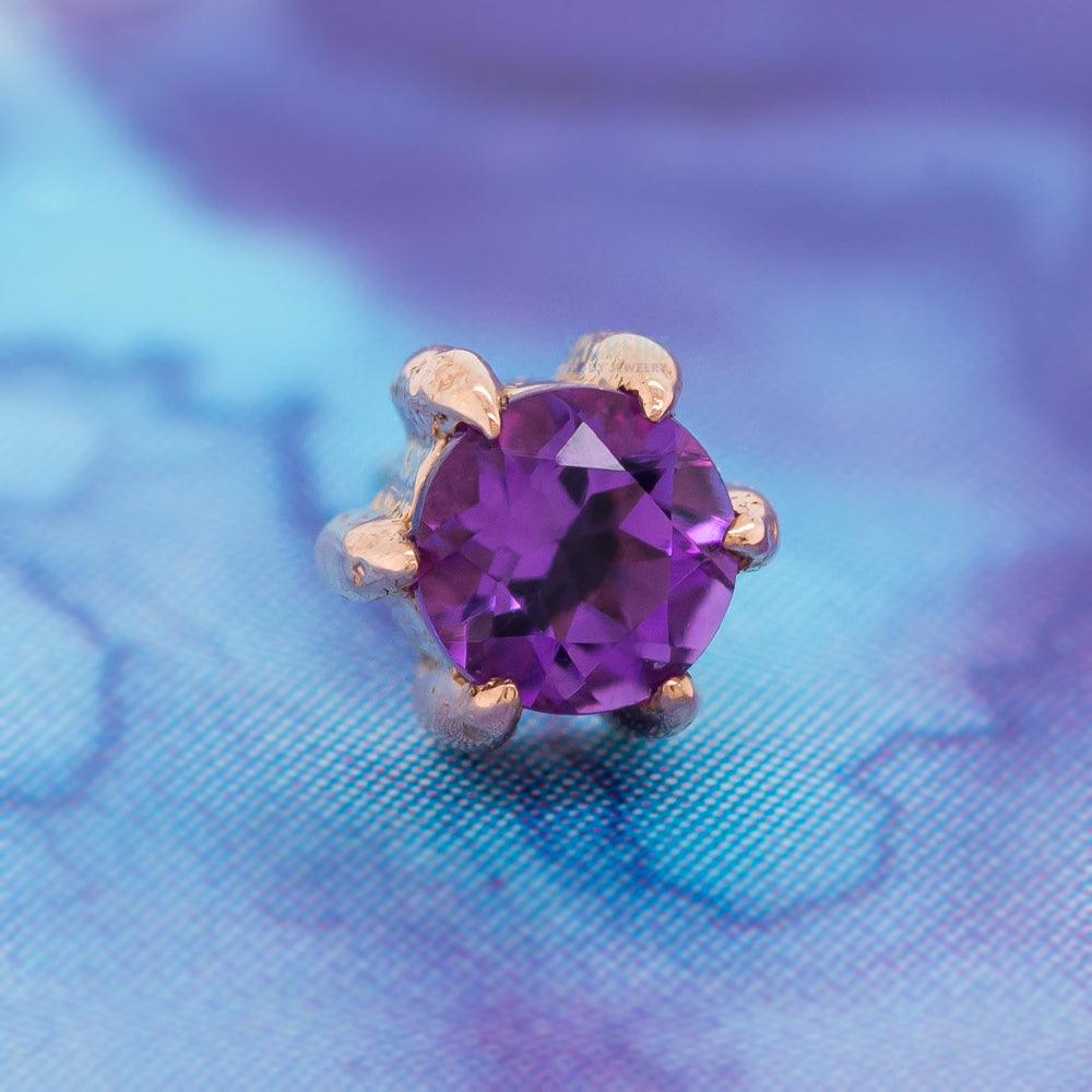 threadless: Solitaire Prong Pin in Gold with Gemstone