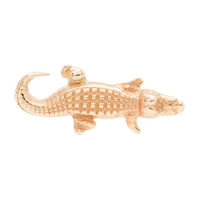 Gator Threaded End in Gold