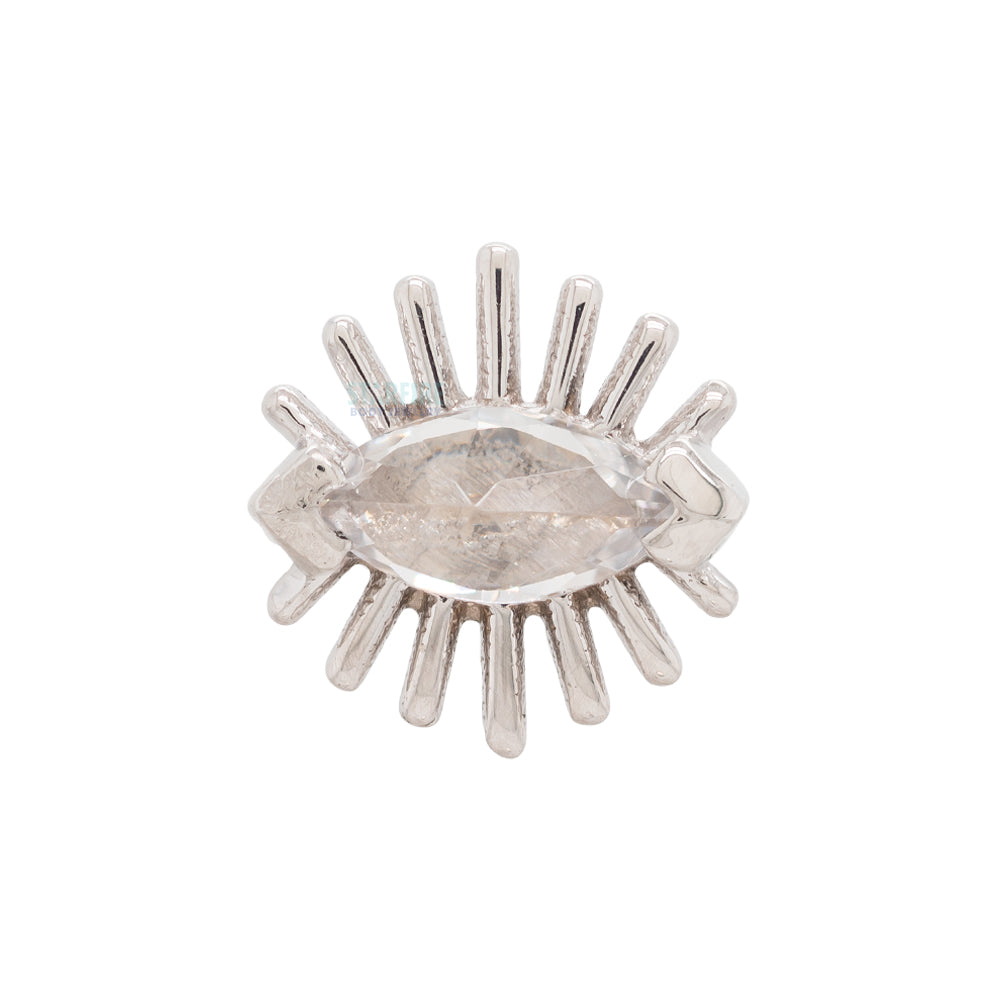 threadless: "Queen" Pin in Gold with Gemstone