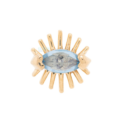 threadless: "Queen" Pin in Gold with Gemstone