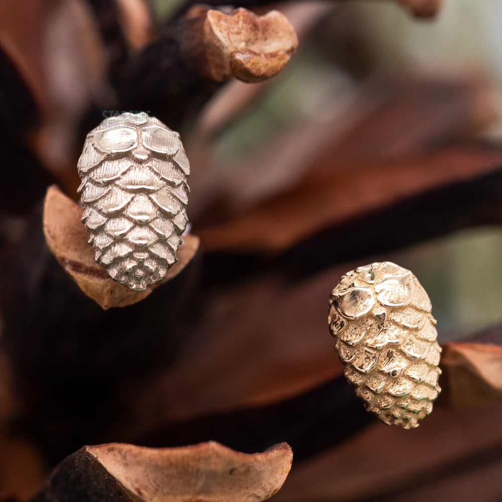 threadless: Pine Cone End in Gold