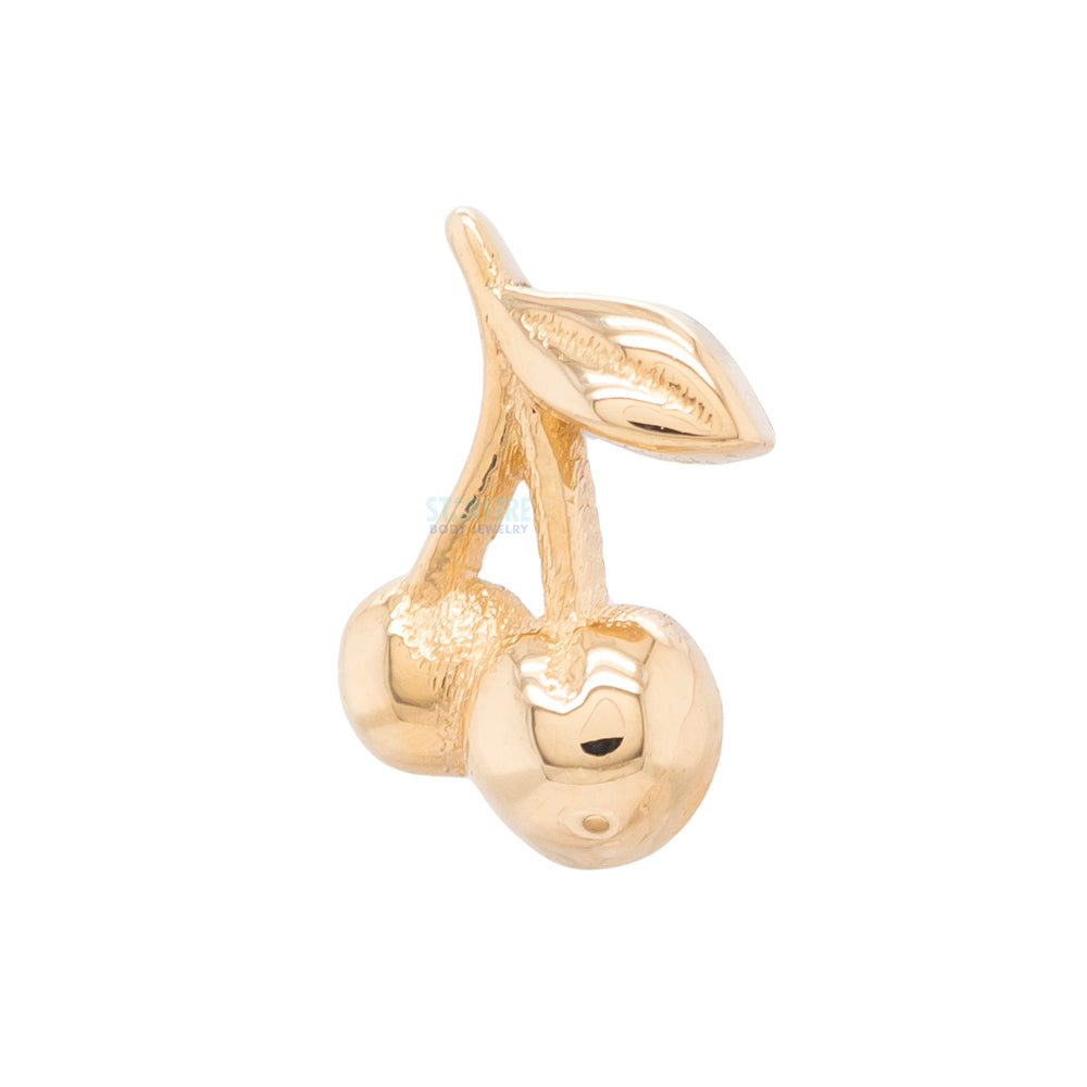 Cherry Threaded End in Gold