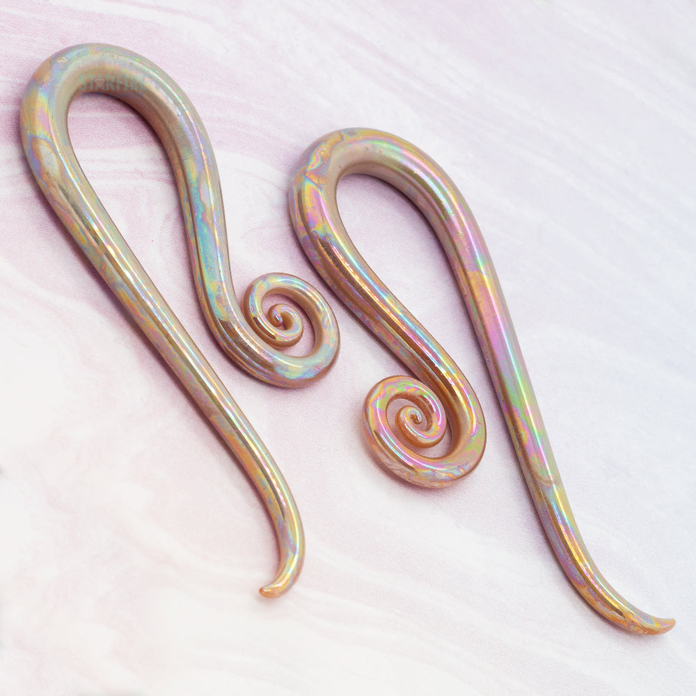 Glass Leos - Oil Slick Sand Opal