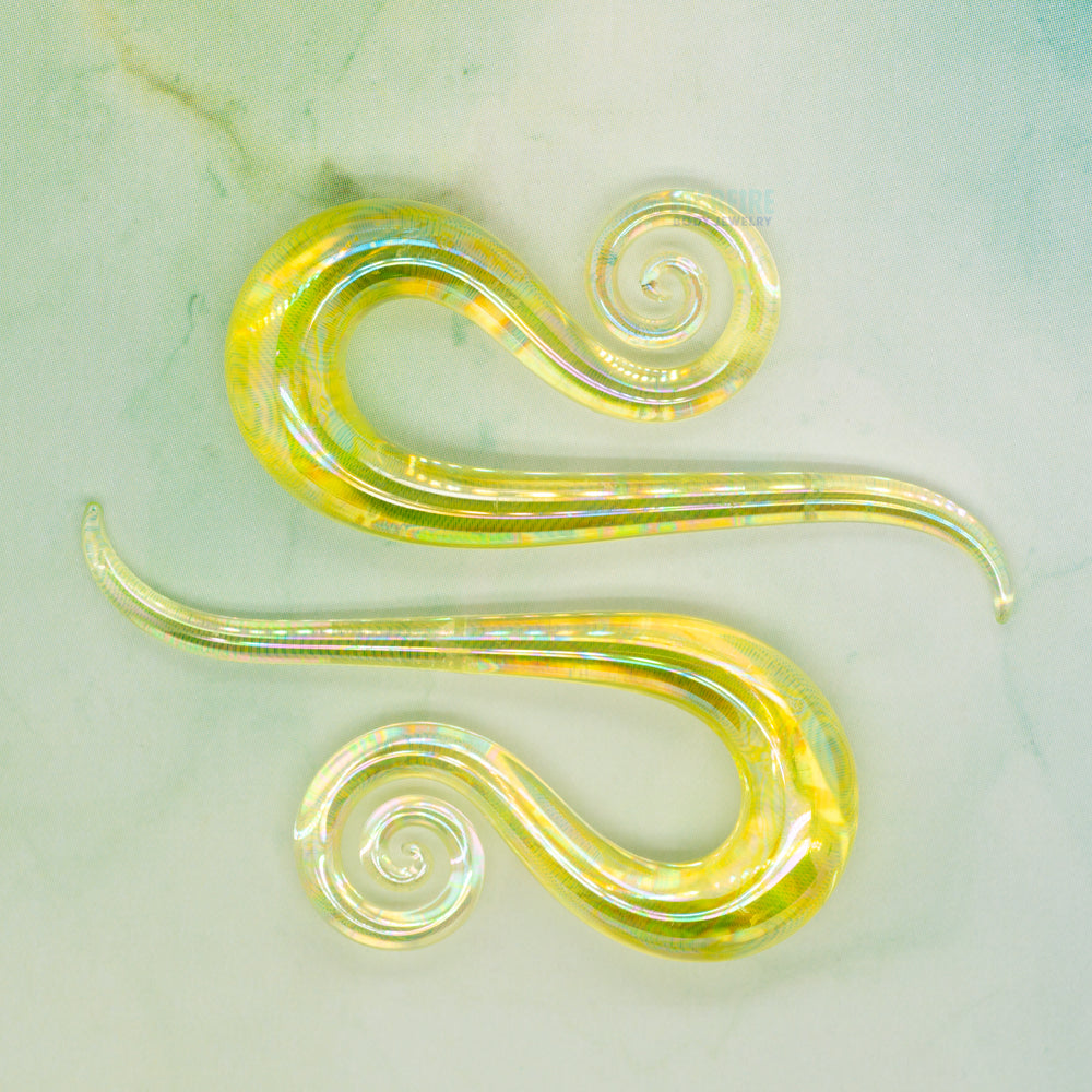 Glass Mini Leos - Oil Slick Uranium