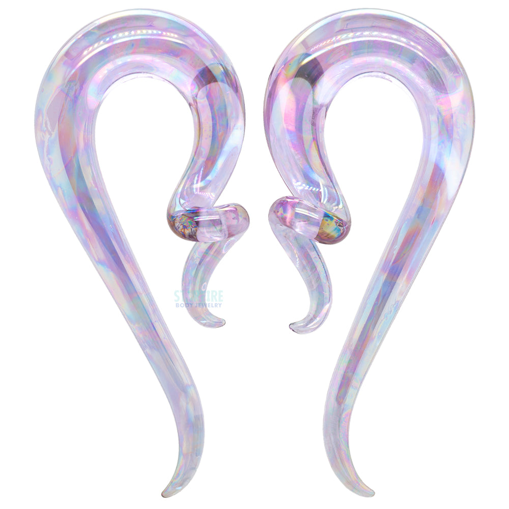Glass Coiled Snakes - Oil Slick Purple Rain