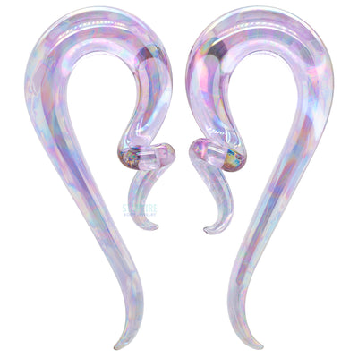Glass Coiled Snakes - Oil Slick Purple Rain