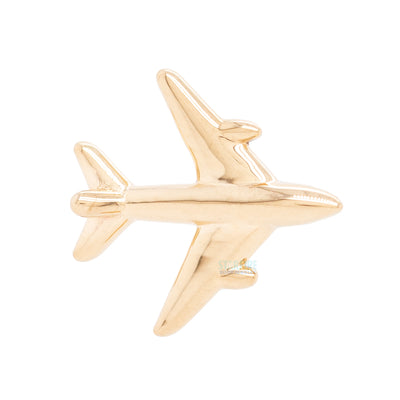 Airplane Threaded End in Gold