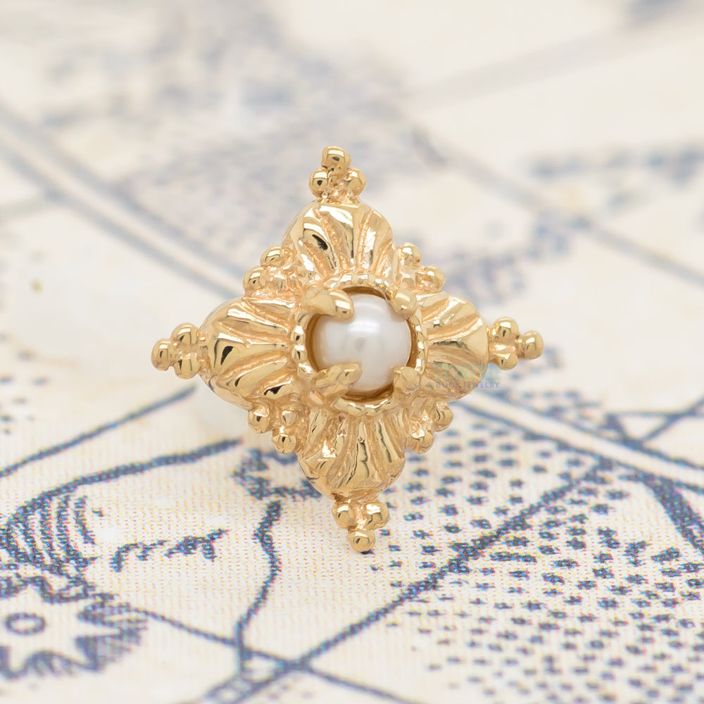 threadless: "Antoinette" End in Gold with Pearl