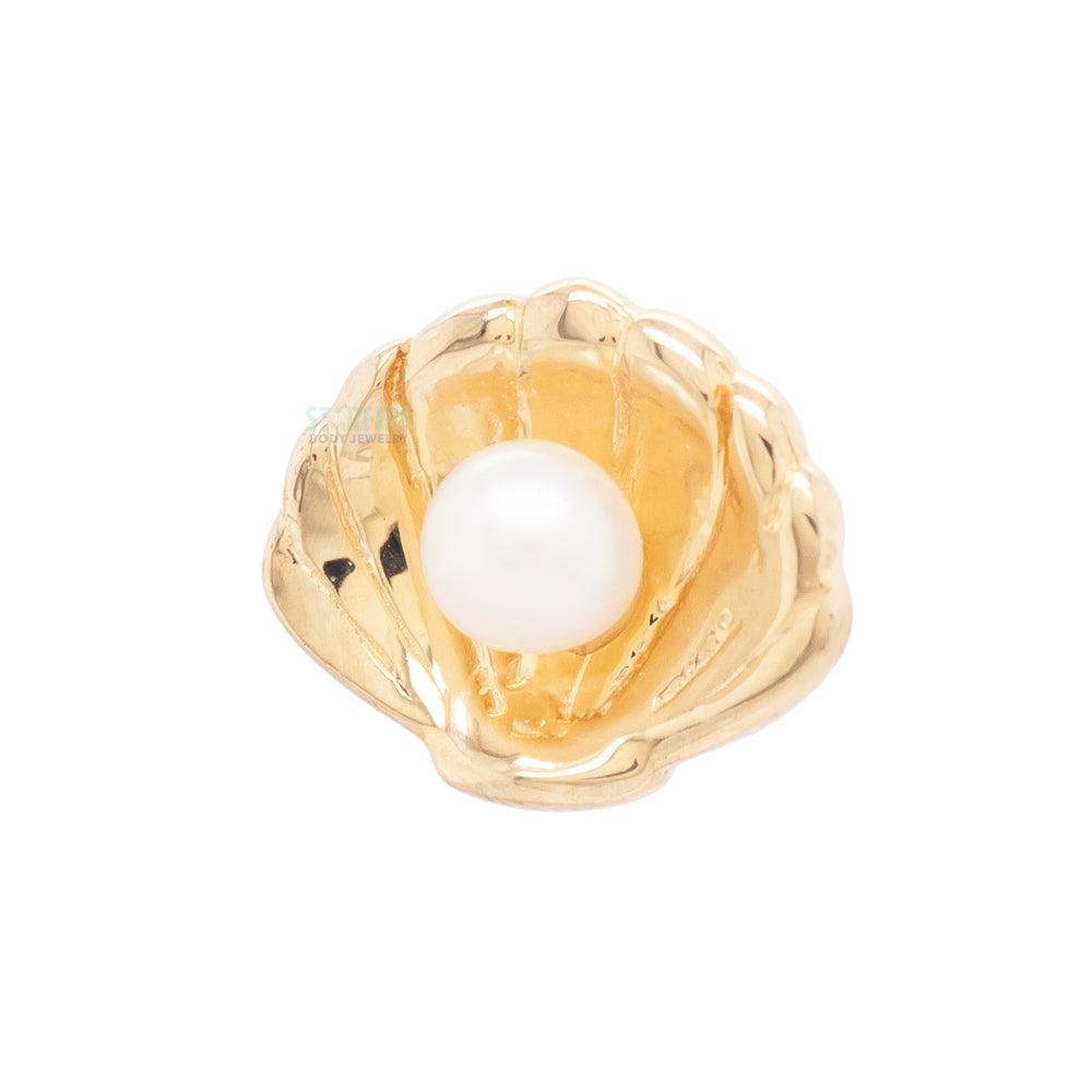threadless: "Shellby" End in Gold with Pearl