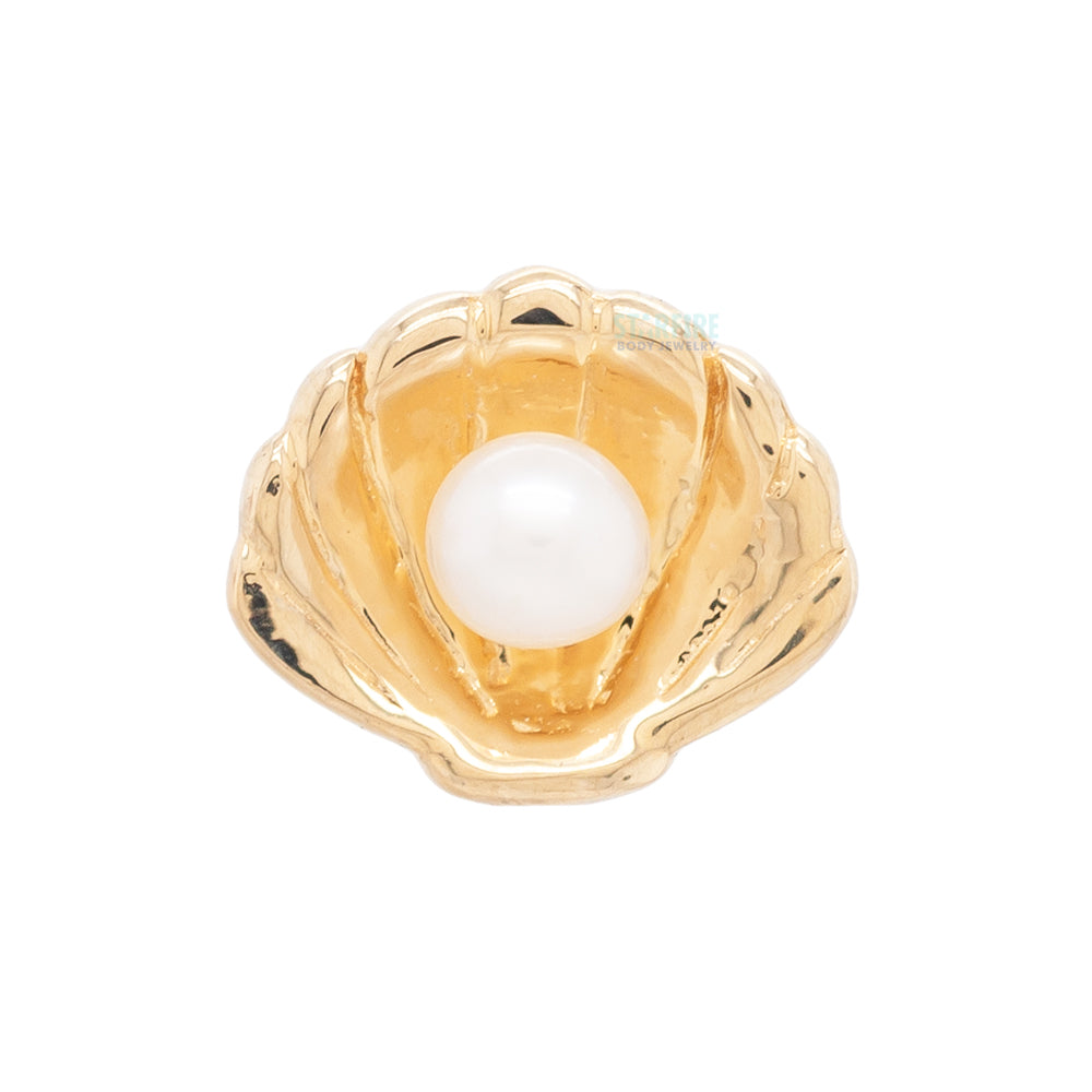 threadless: "Shellby" End in Gold with Pearl