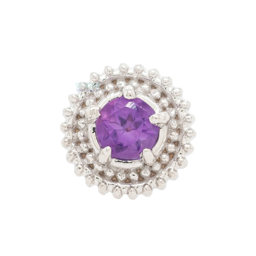 threadless: "Hypnotize" Pin in Gold with Gemstone