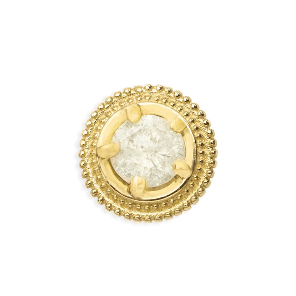 threadless: "Hypnotize" Pin in Gold with Gemstone