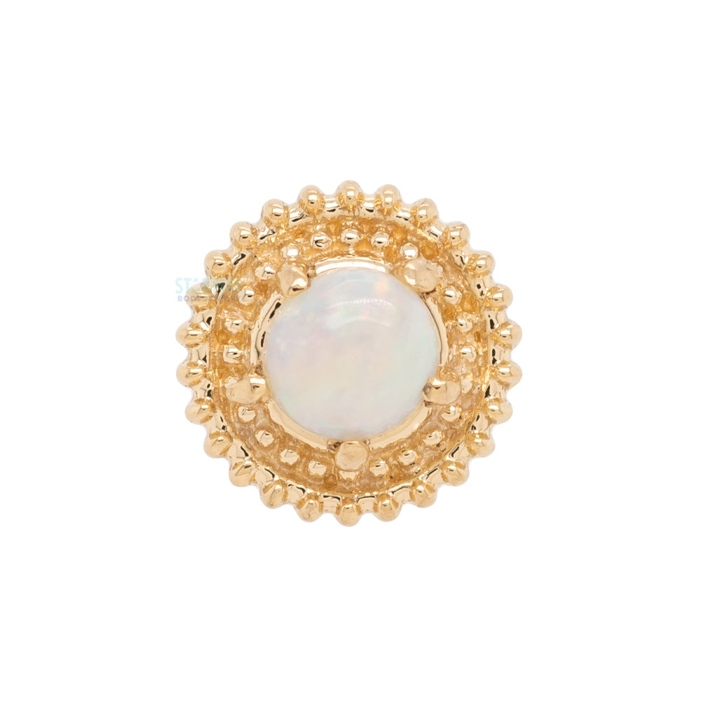 threadless: "Hypnotize" Pin in Gold with Gemstone